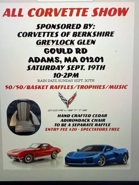 ALL CORVETTE SHOW flyer