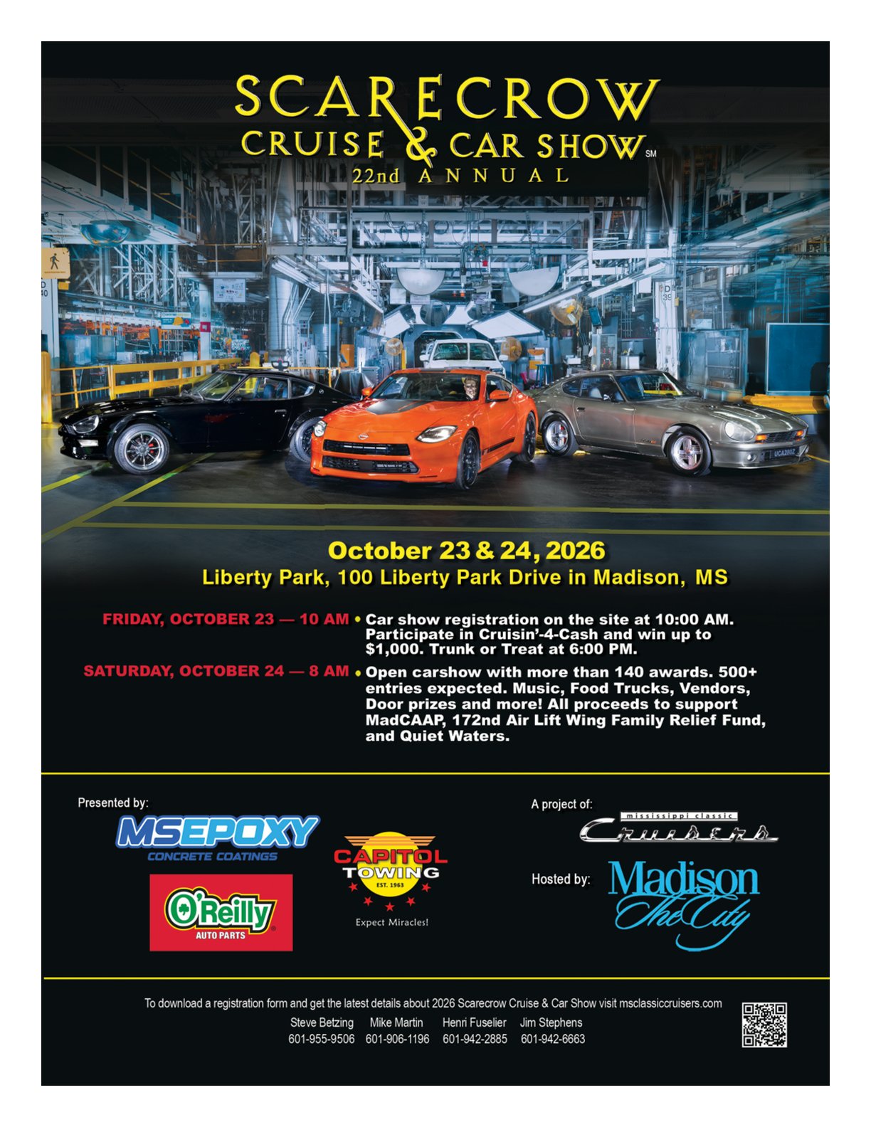 Flyer for Scarecrow Cruise and Car Show