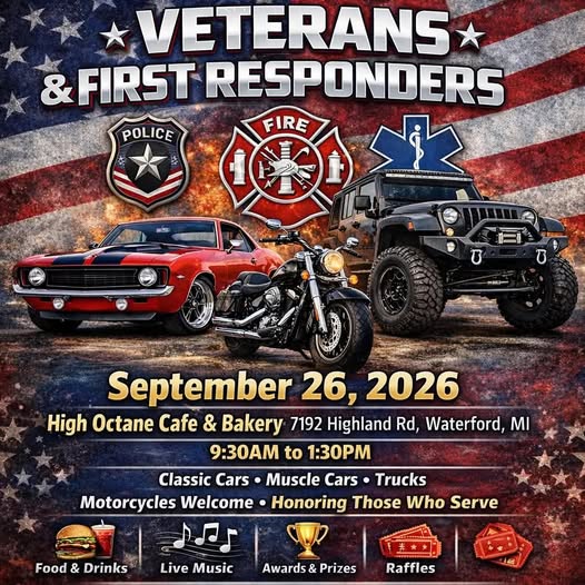 Veterans & First Responders Car Show flyer