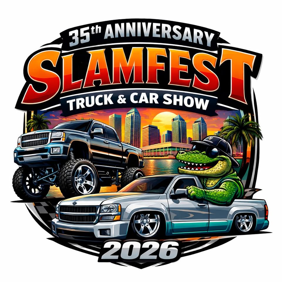 Flyer for 35th Anniversary Slamfest Truck & Car Show