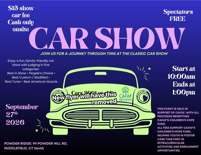Classic Car Show flyer