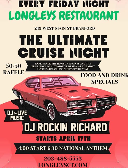 Flyer for The Ultimate Cruise Night