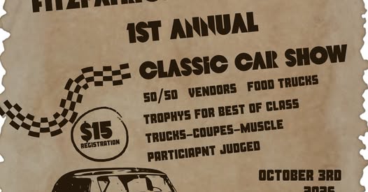 Fitzpatrick's 1st Annual Classic Car Show flyer