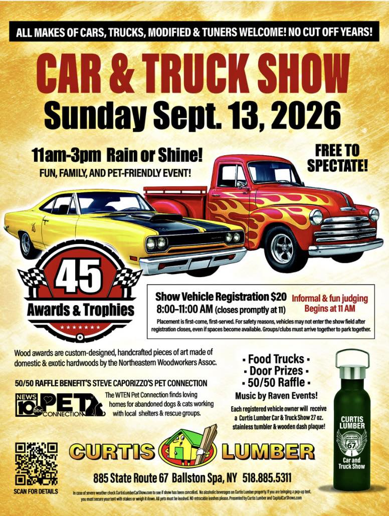 Curtis Lumber Car & Truck Show flyer