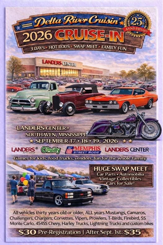 Delta River Cruisin' 2026 Cruise-In flyer