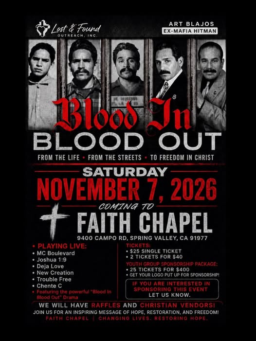 Flyer for Blood In Blood Out