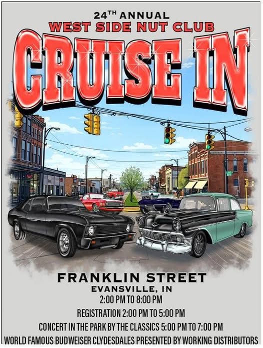 Flyer for 24th Annual West Side Nut Club Cruise In