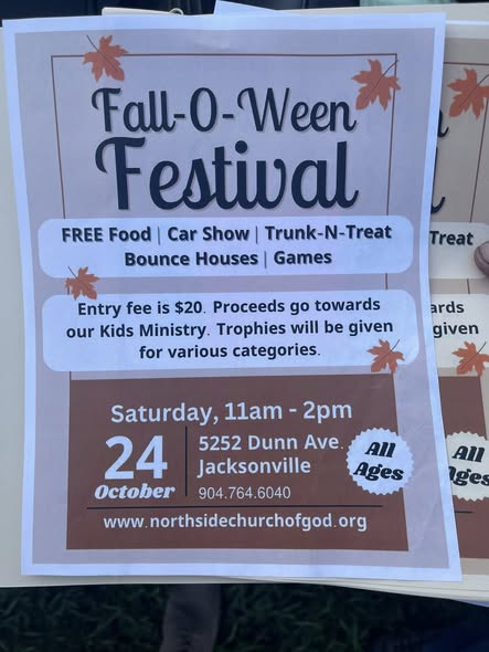 Flyer for Fall-O-Ween Festival Car Show