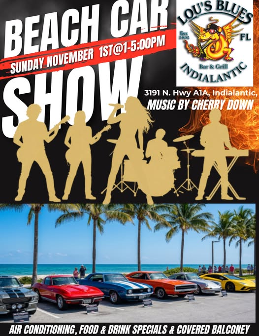 Flyer for Beach Car Show