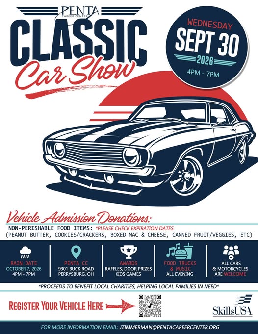 Penta Career Center Classic Car Show flyer