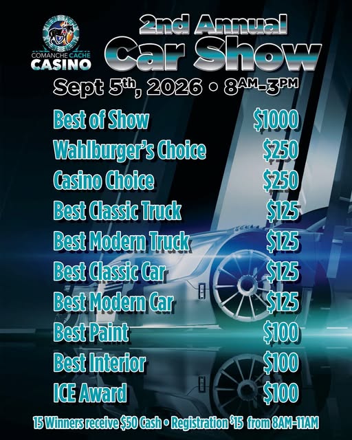 2nd Annual Car Show flyer
