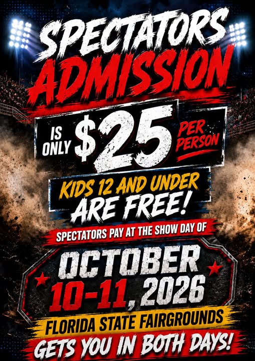 Flyer for Spectators Admission