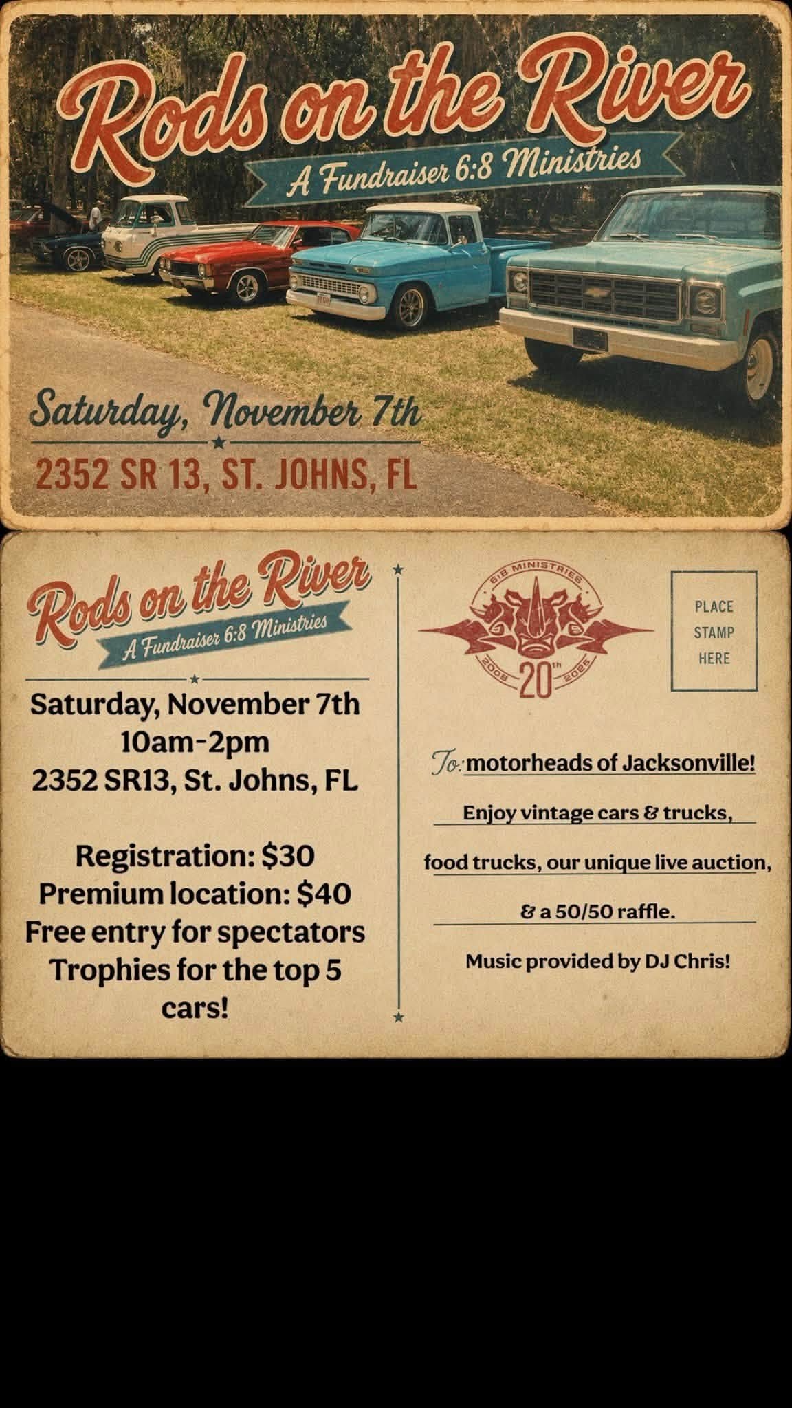 Flyer for Rods on the River