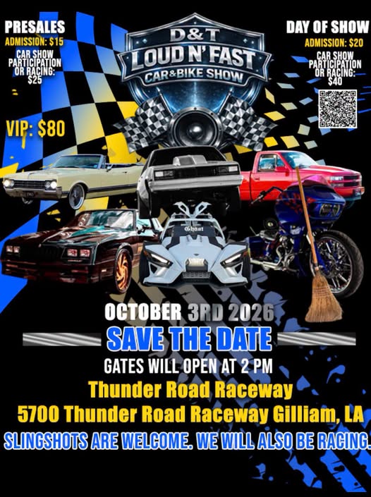 D&T Loud N' East Car & Bike Show flyer