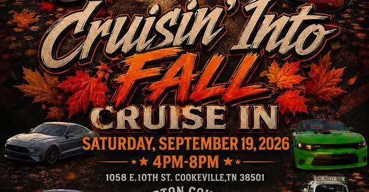 Cruisin' Into FALL CRUISE IN flyer