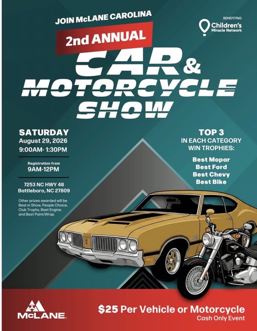 2nd Annual Car & Motorcycle Show flyer