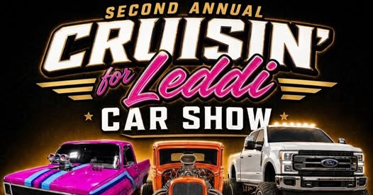 Flyer for Second Annual Cruisin' for Leah Car Show