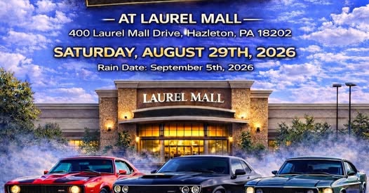 Car Show at Laurel Mall flyer