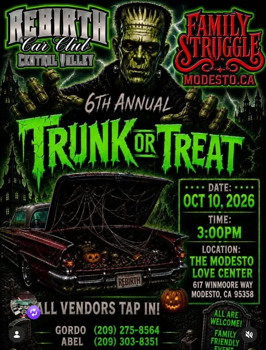 Flyer for 6th Annual Trunk or Treat