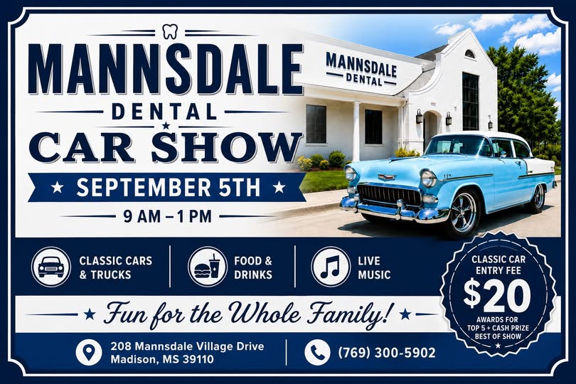 Mannsdale Dental Car Show flyer
