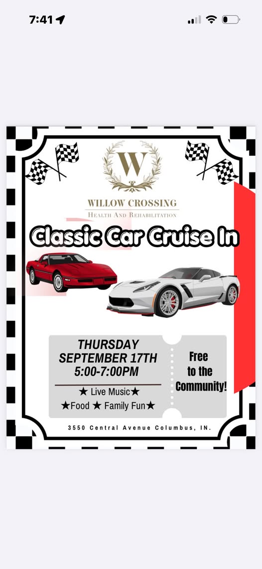 Classic Car Cruise In flyer