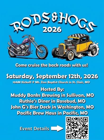 Rods & Hogs 2026 flyer