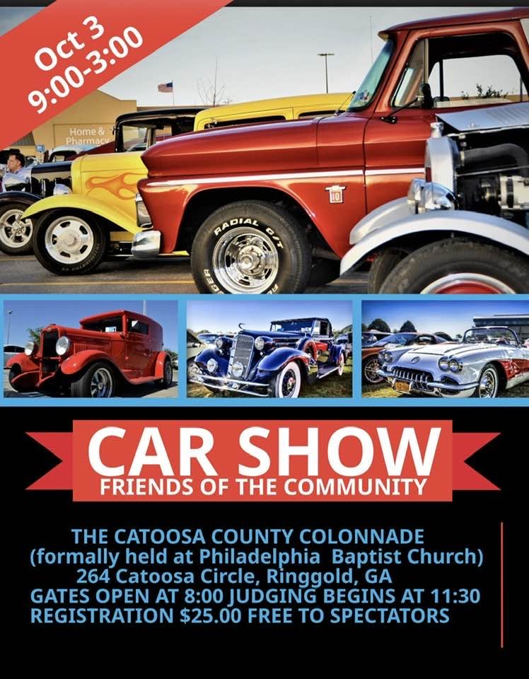 Car Show Friends of the Community flyer