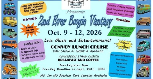 Flyer for 2nd Ever Boogie Vantasy