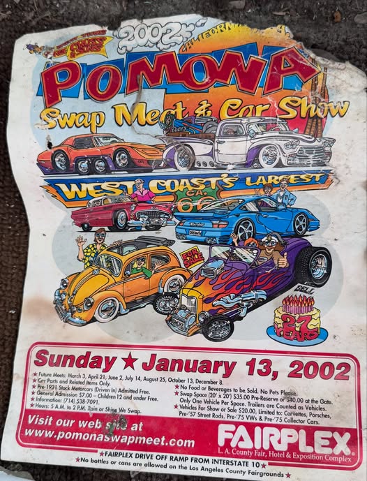 Flyer for Pomona Swap Meet & Car Show