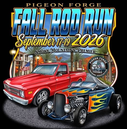 Pigeon Forge Fall Rod Run flyer