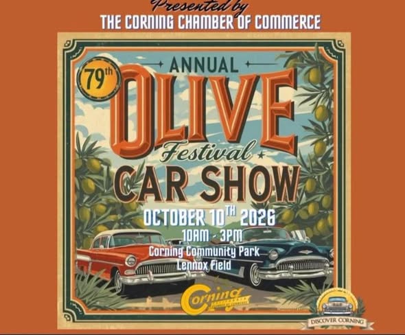 Flyer for 79th Annual Olive Festival Car Show