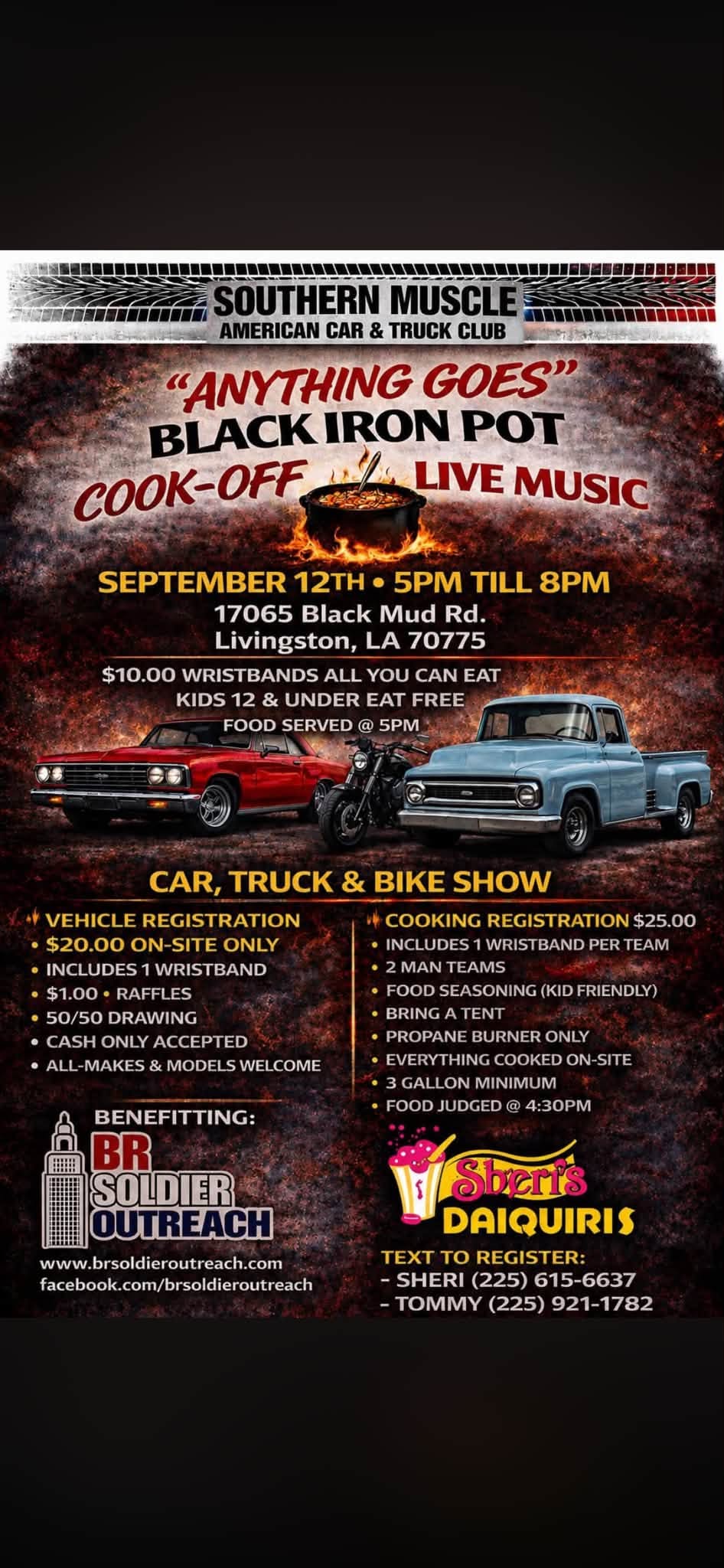 Anything Goes Black Iron Pot Cook-Off flyer