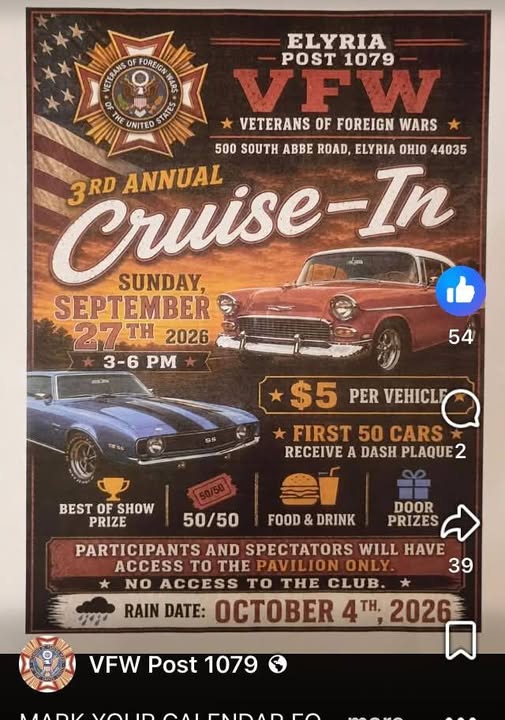 3rd Annual Cruise-In flyer