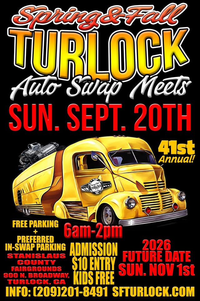 Spring & Fall Turlock Auto Swap Meets flyer