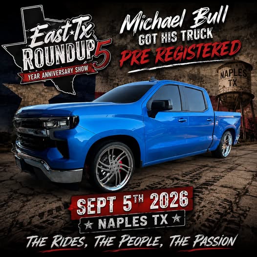 East Tx Roundup 5 Year Anniversary Show flyer