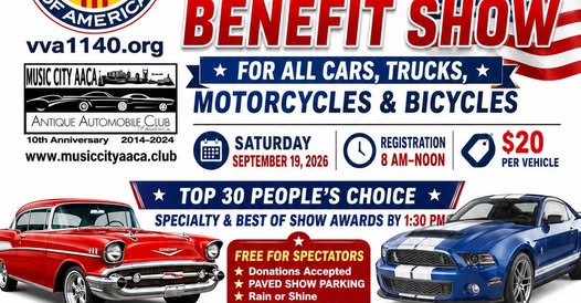 Music City Aaca Benefit Show flyer