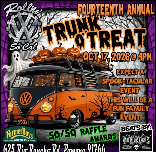 Flyer for Fourteenth Annual Trunk or Treat