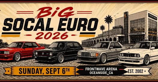 Big SoCal Euro 2026 flyer