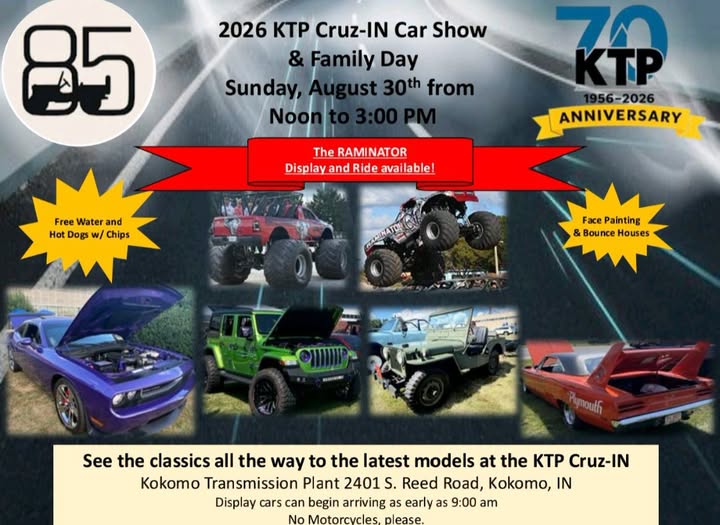 2026 KTP Cruz-IN Car Show & Family Day flyer