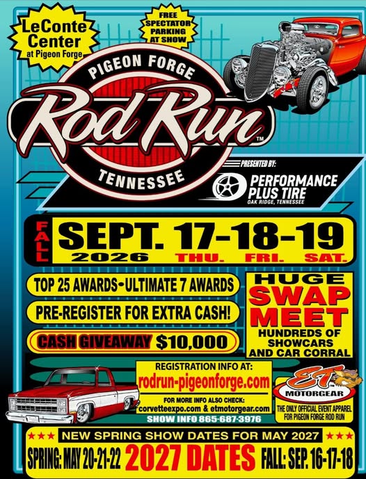 Pigeon Forge Rod Run Tennessee flyer