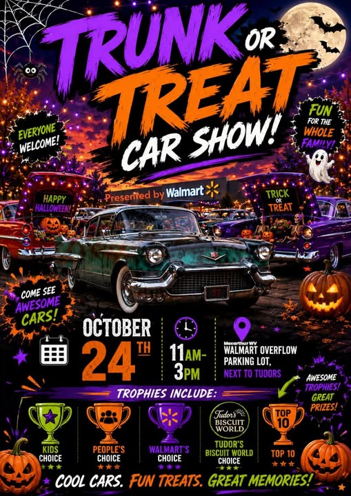 Flyer for Trunk or Treat Car Show