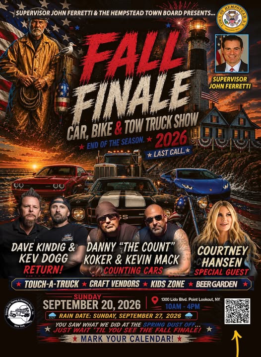 Fall Finale Car, Bike & Tow Truck Show 2026 flyer