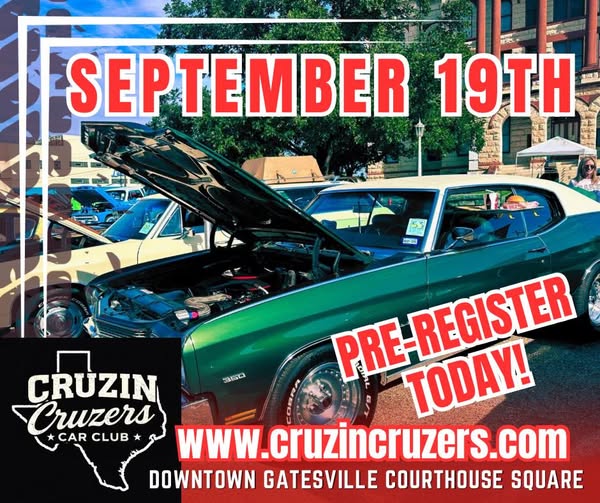Cruzin Cruzers Car Show flyer