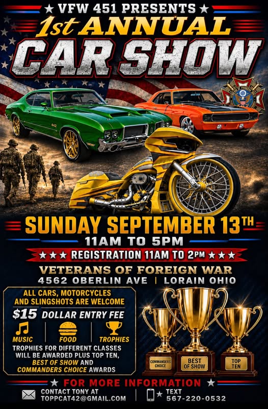 1st Annual Car Show flyer