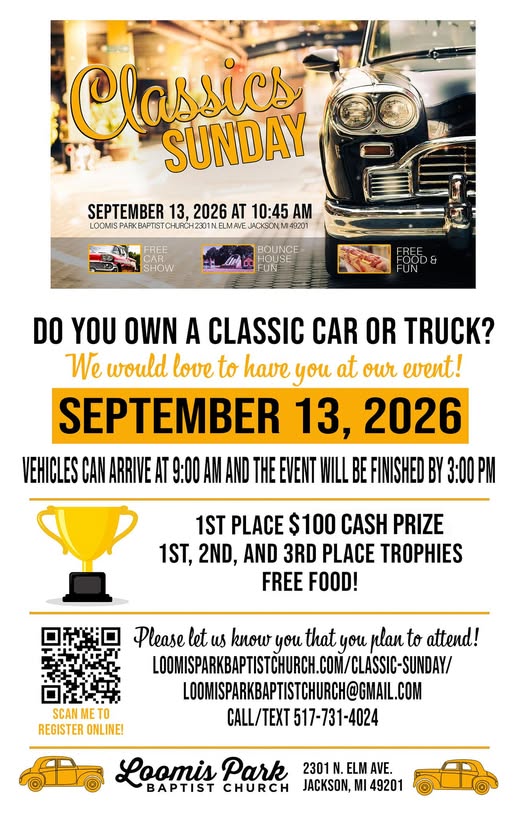 Classics Sunday flyer