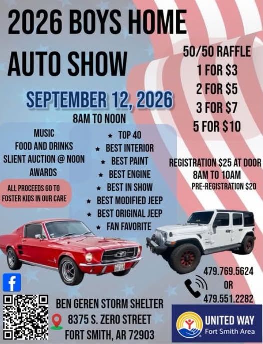 2026 Boys Home Auto Show flyer