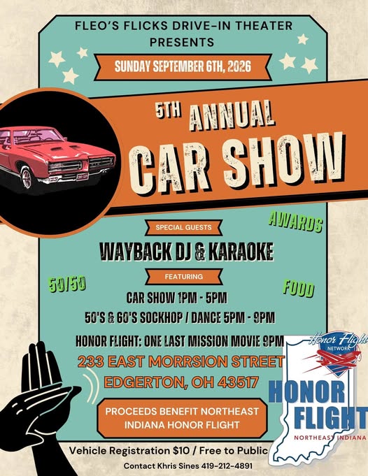 5th Annual Car Show flyer