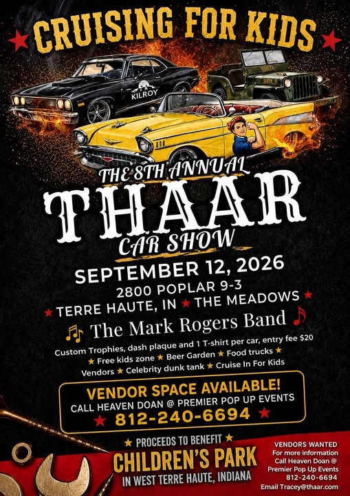 The 8th Annual THAAR Car Show flyer