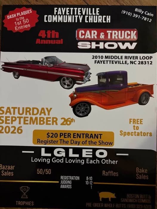 4th Annual Car & Truck Show flyer