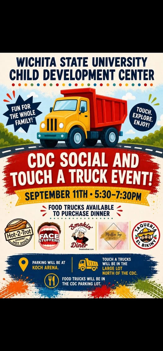 CDC Social and Touch a Truck Event flyer